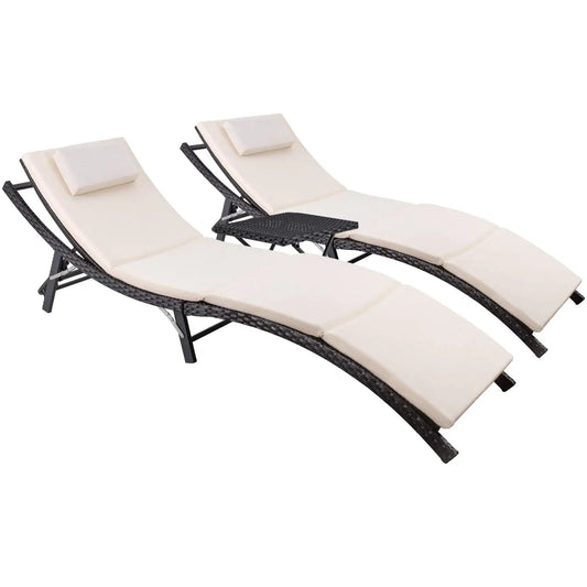 Adjustable Lounge Set 3pcs