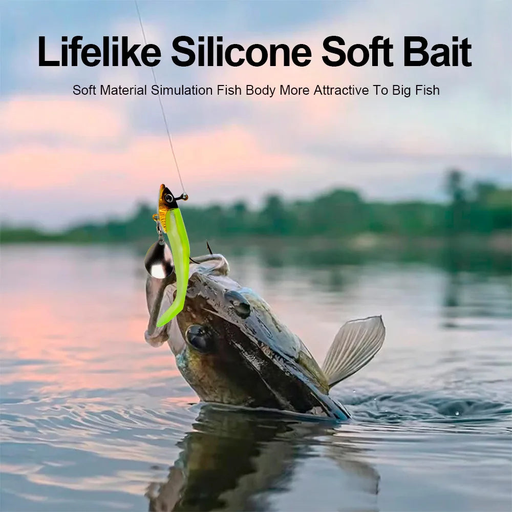 Sequin Metal Spoons Fishing Hooks
