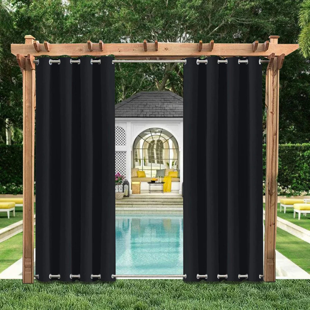 Outdoor Patio Curtains Blackout Thermal