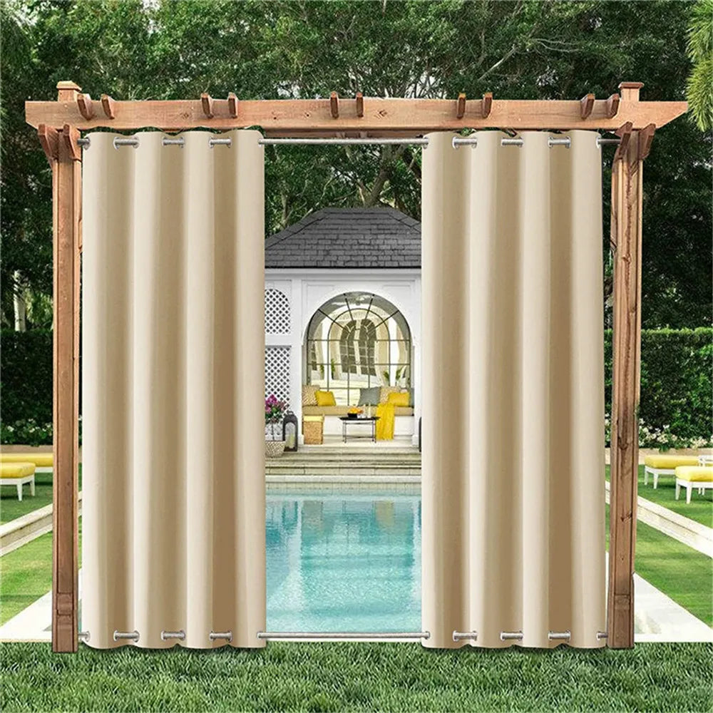 Outdoor Patio Curtains Blackout Thermal