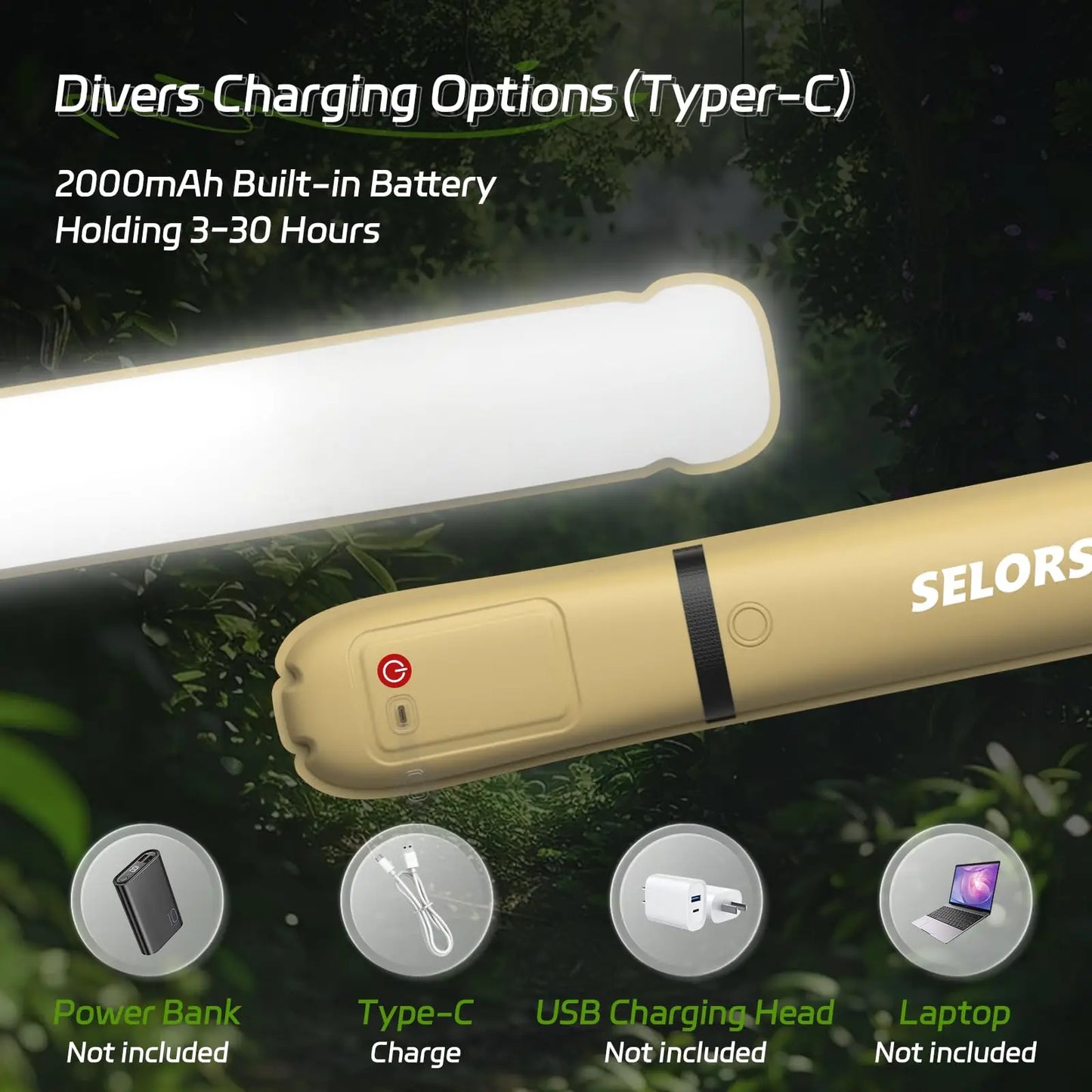 Rechargeable Portable Tent Lamp