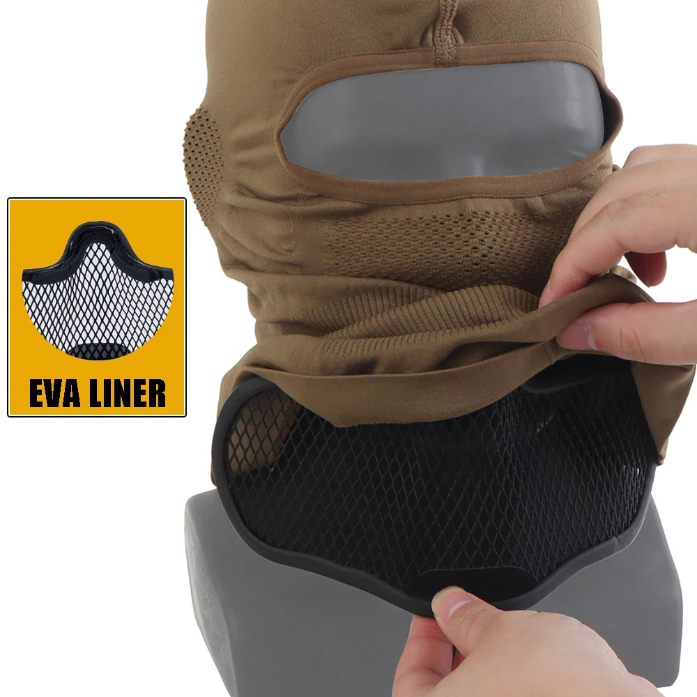 Full Face Mask with Steel Mesh Protection