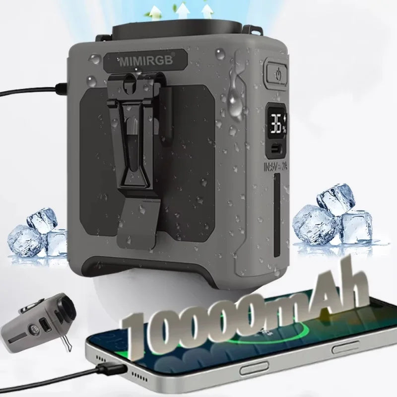 Rechargeable Cooling Fan with Flashlight