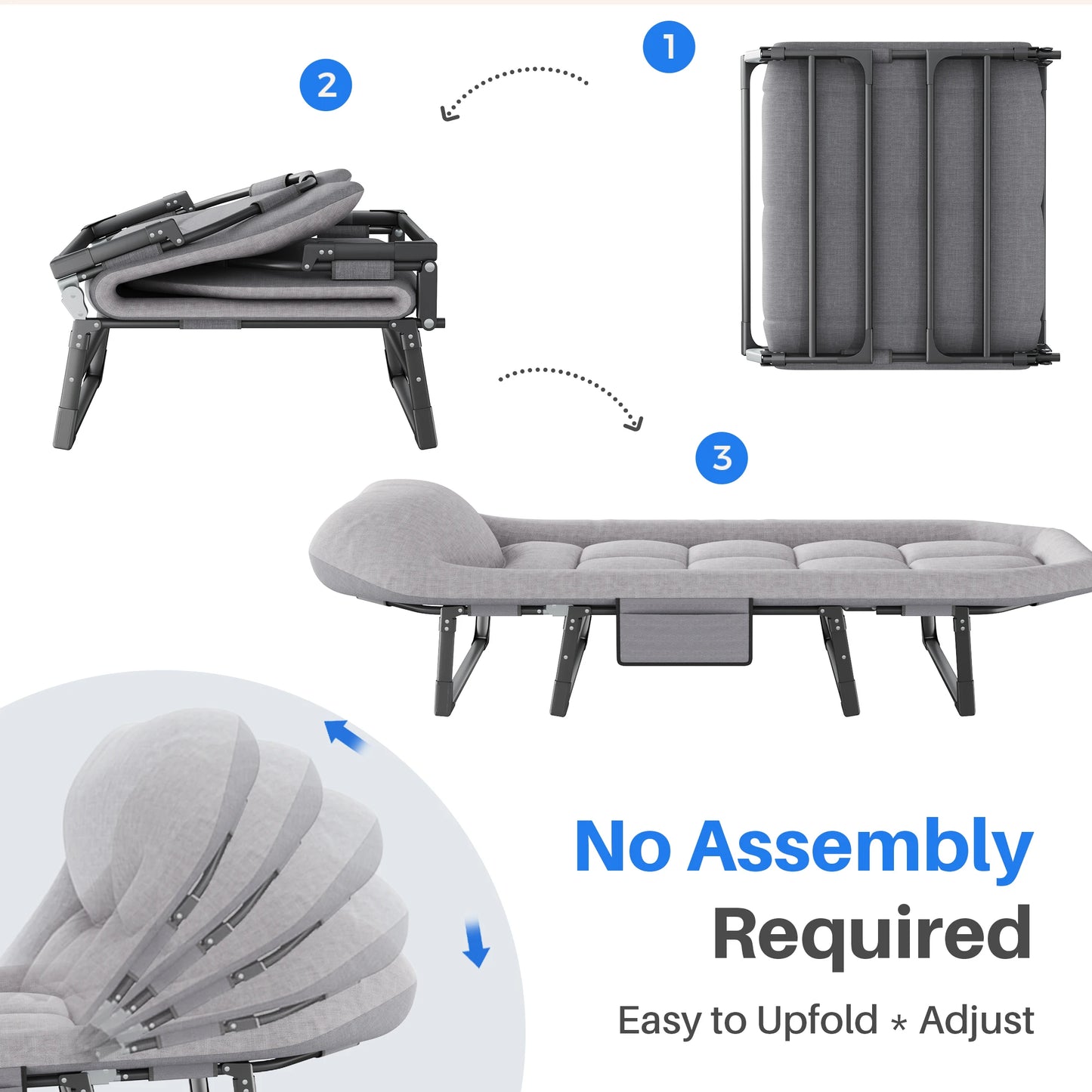 Folding Camping Bed with Mattress