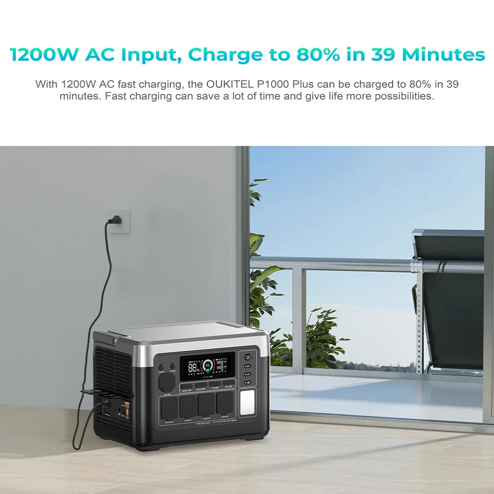 Portable Power Station, 1024Wh