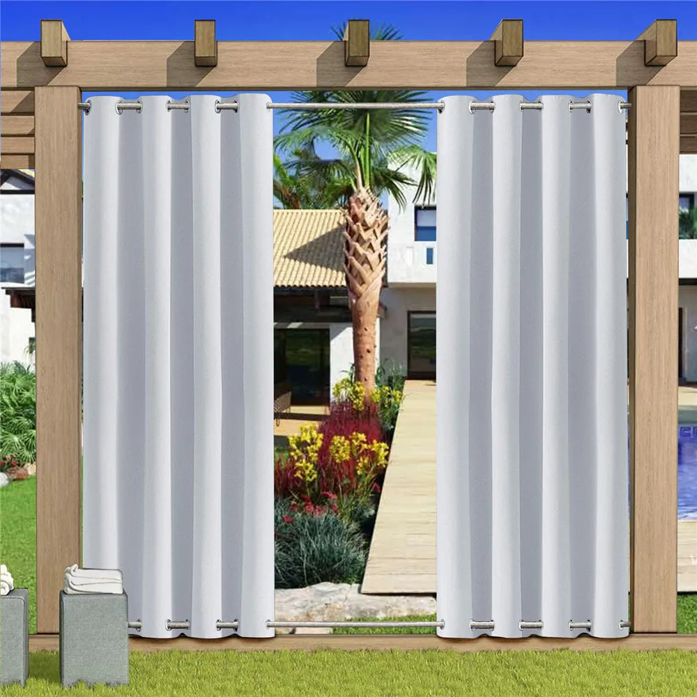 Outdoor Patio Curtains Blackout Thermal