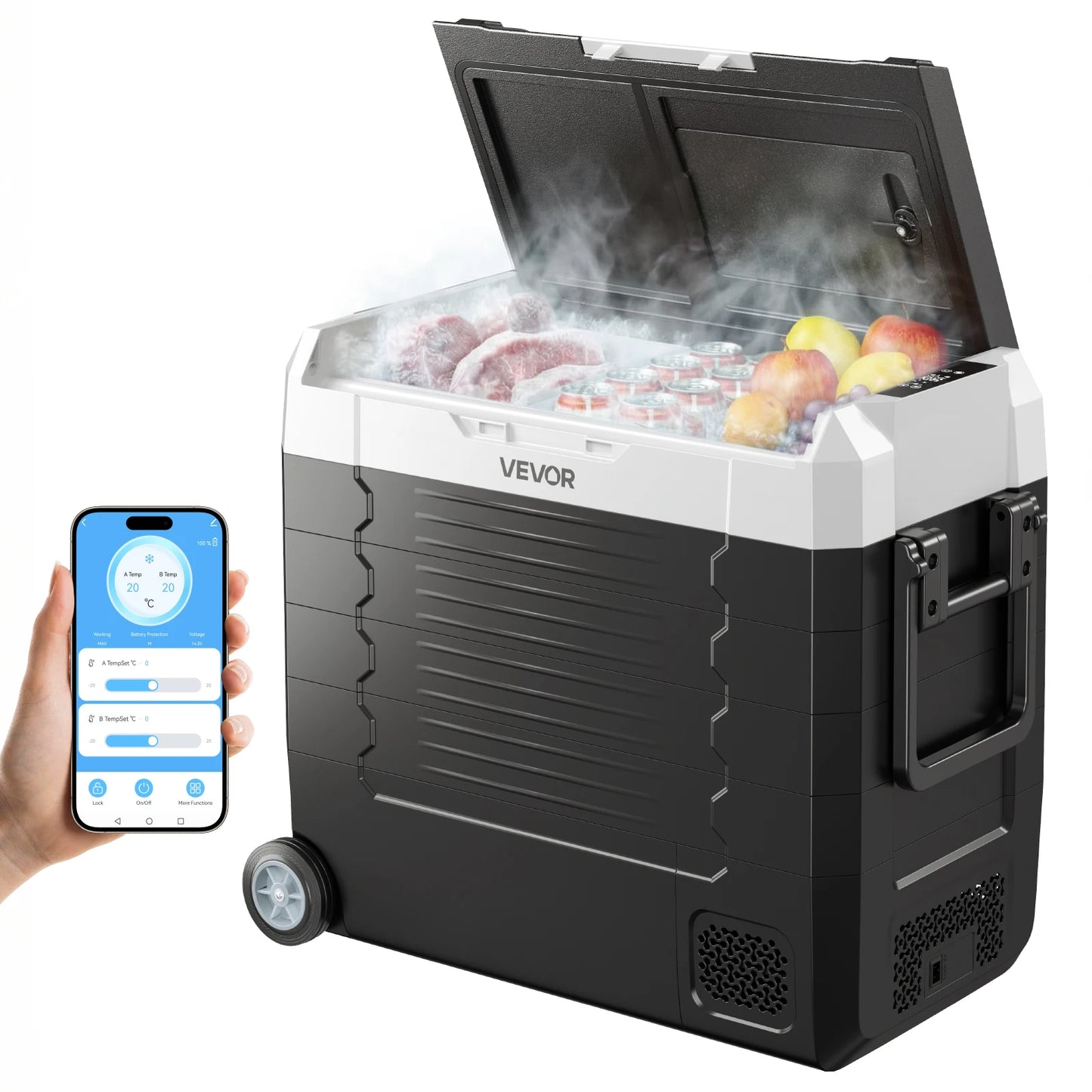 Mini Fridge Freezer Portable