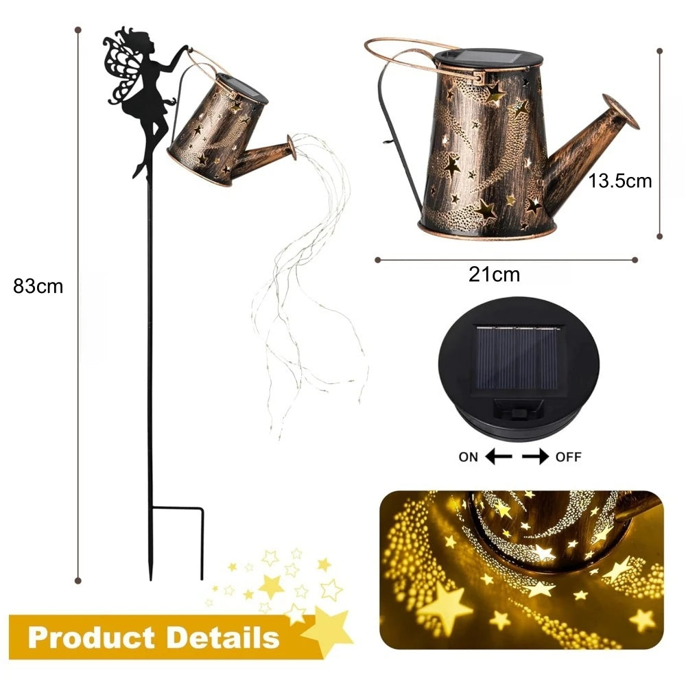 Solar Lights Outdoor Solar Watering Can