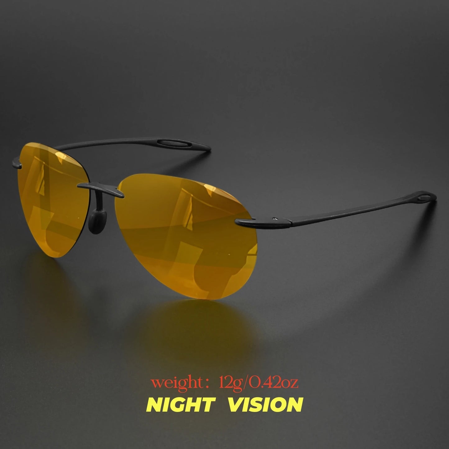 Frameless Polarized Aviator Sunglasses