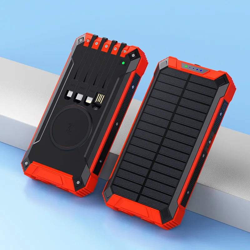 Solar Power Bank Wireless 200000mAh
