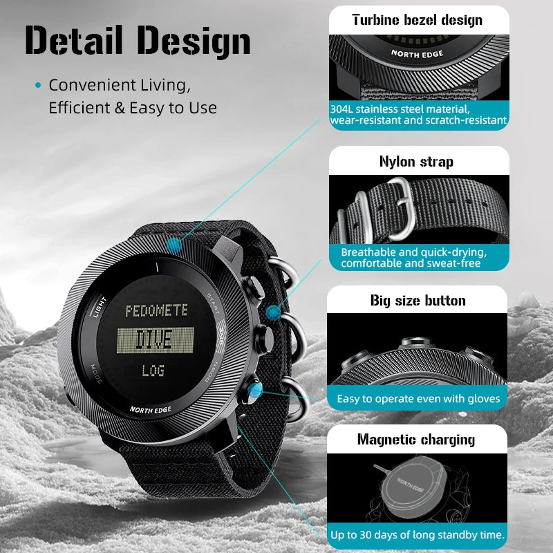 Free Dive Digital Watch Outdoor Sports Swimming