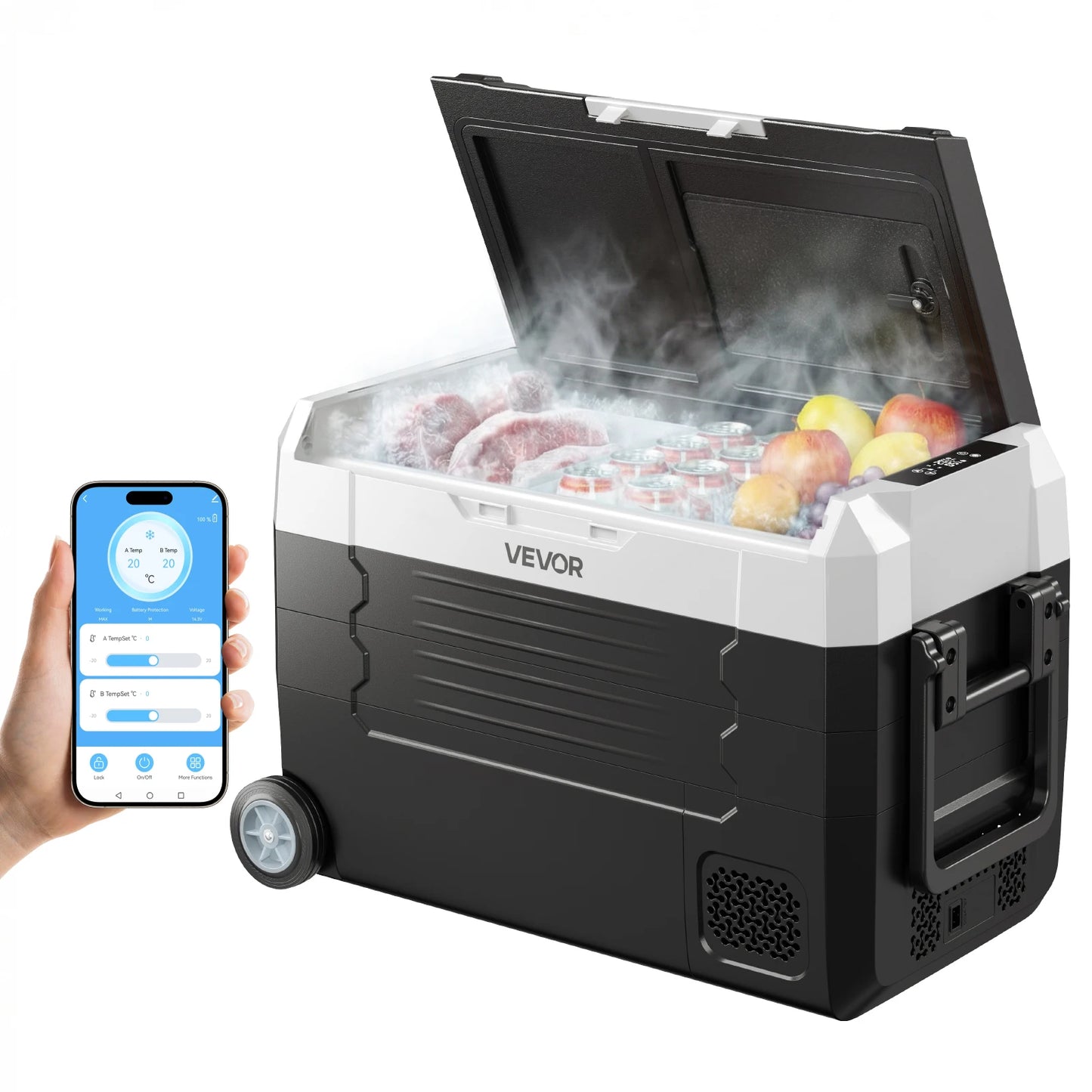 Mini Fridge Freezer Portable