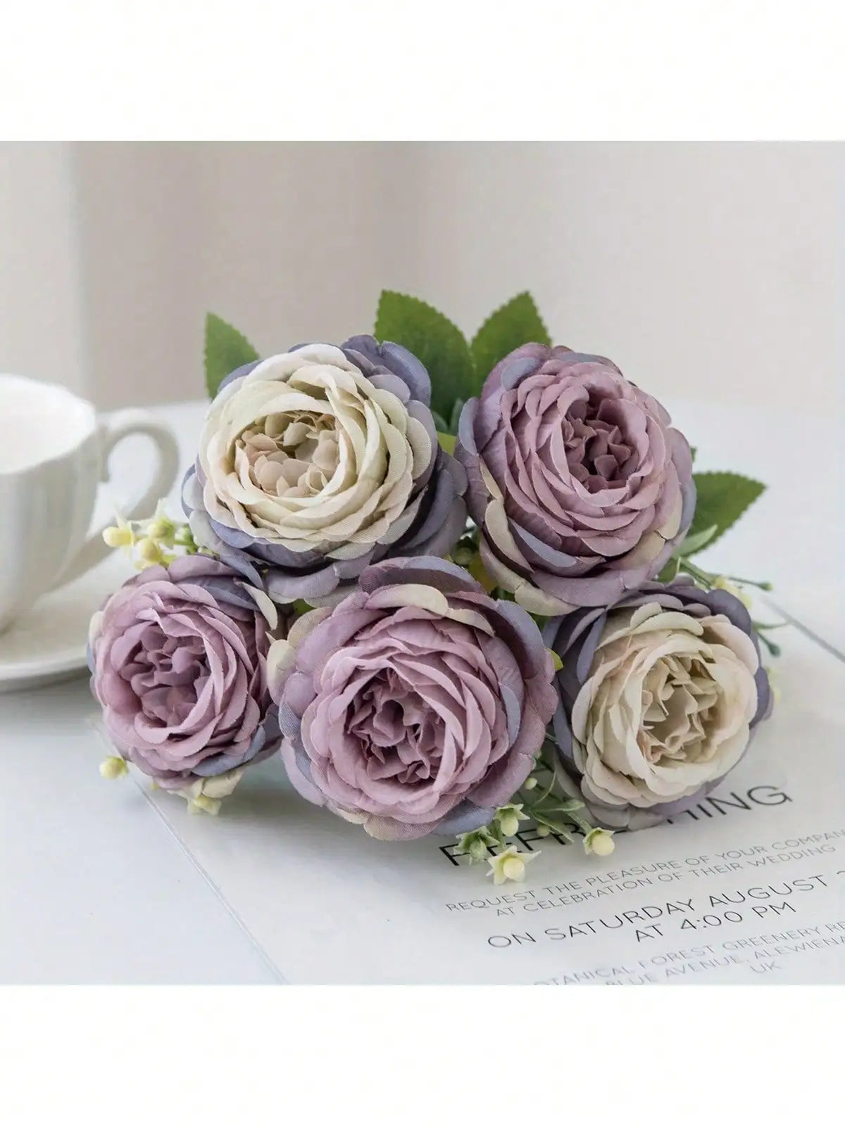4pcs Artificial Peony Flowers