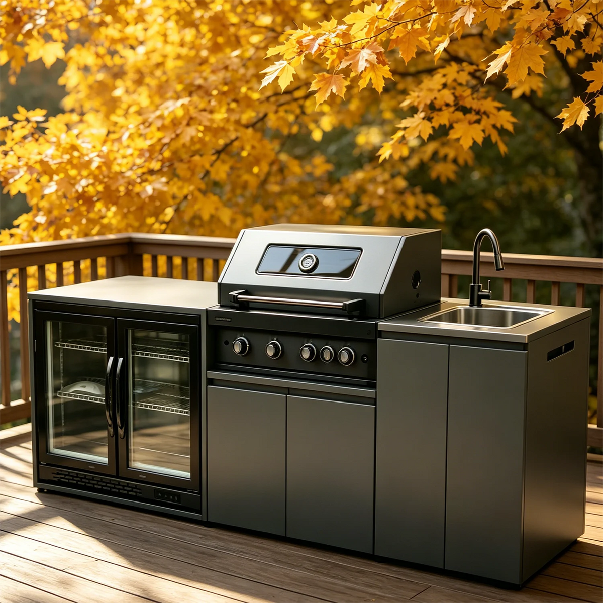 Functional Stainless Steel Outdoor Kitchen