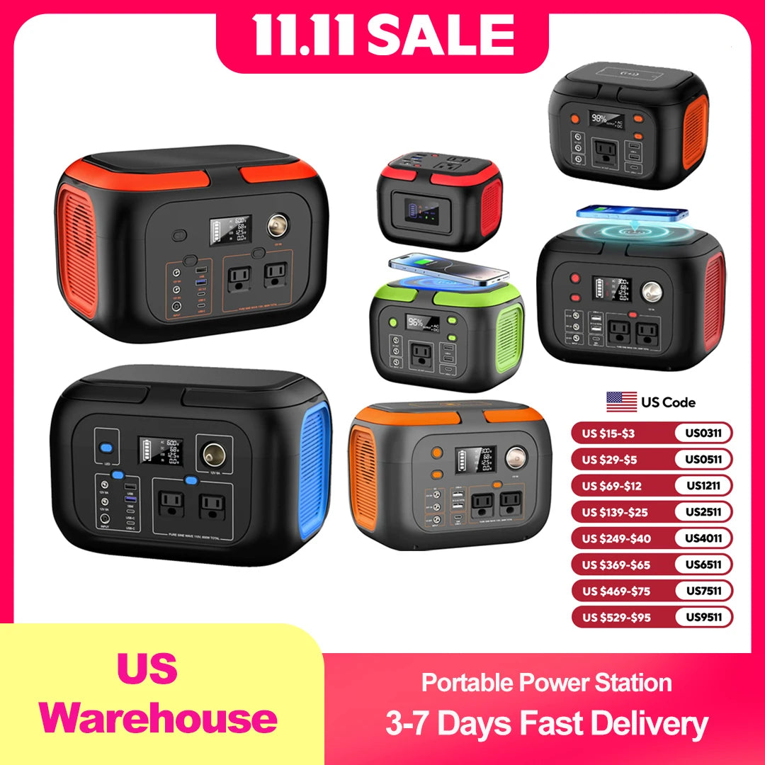 Portable Power Station Solar Generator Storage