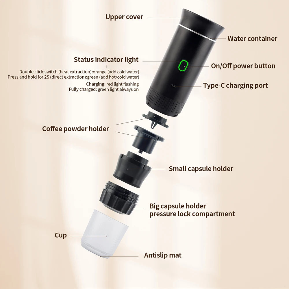 Wireless Electric Espresso Coffee Machine