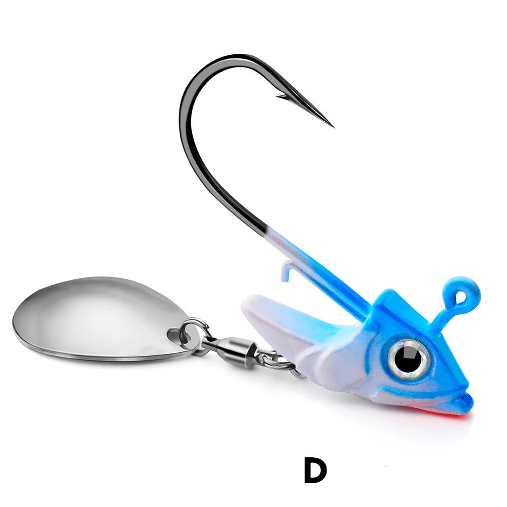Sequin Metal Spoons Fishing Hooks