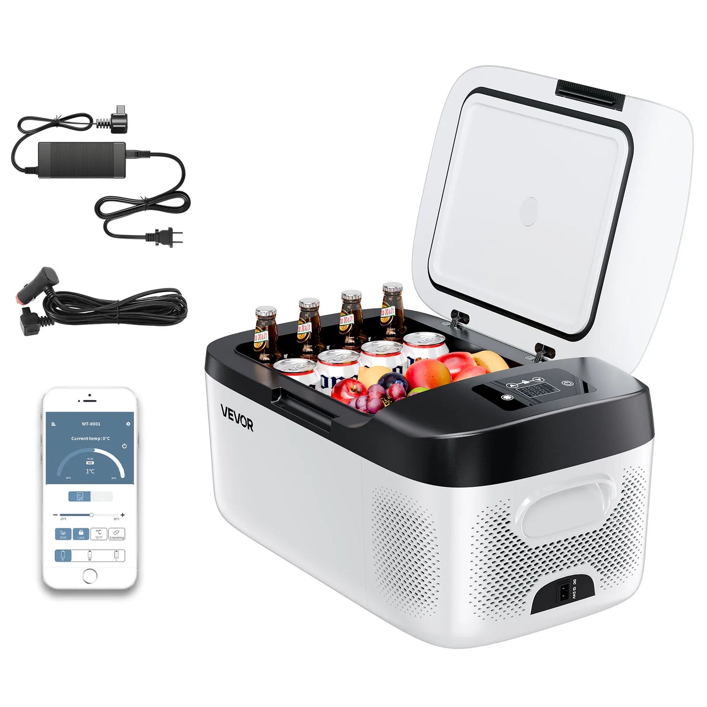 Mini Fridge Freezer Portable