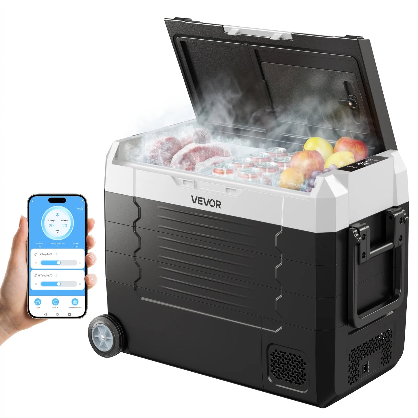 Mini Fridge Freezer Portable