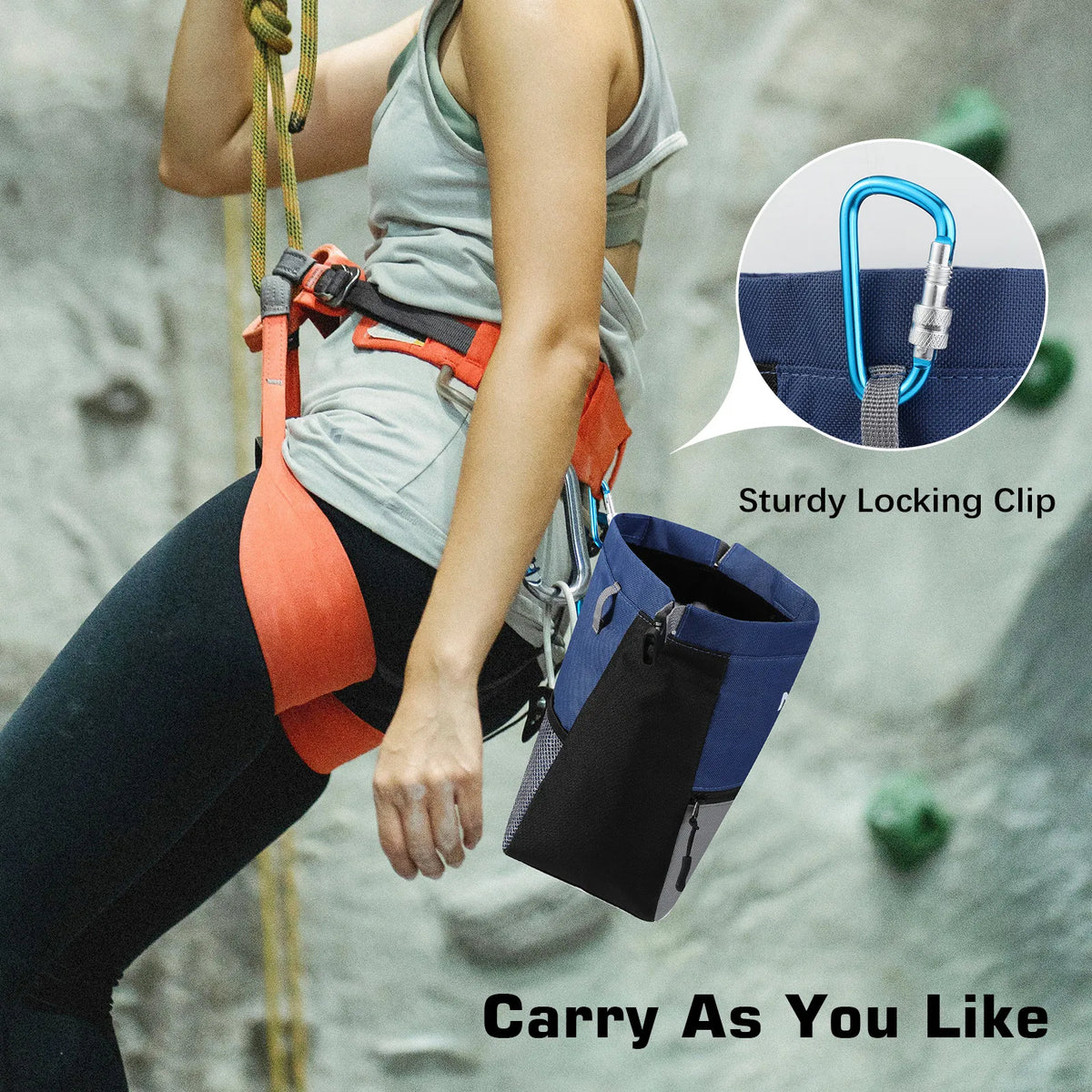 MoKo Chalk Bag for Rock Climbing