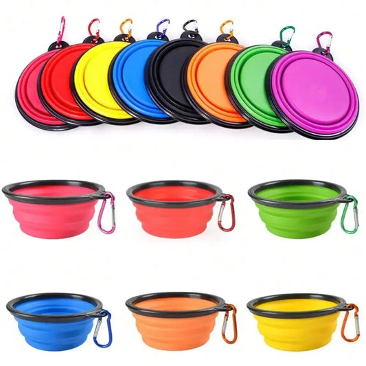 Folding Portable dog Feeder Bowl