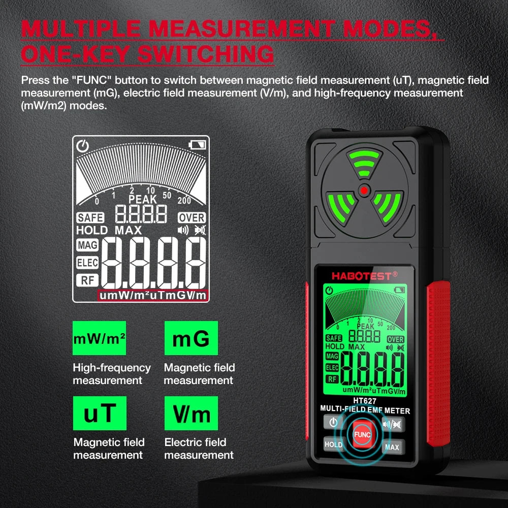 Professional EMF Meter Electromagnetic Field Radiation