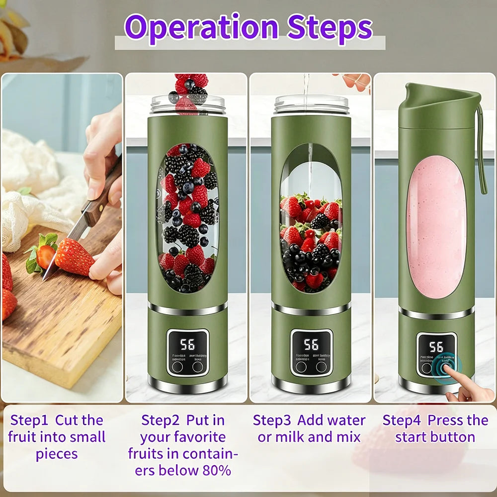 450ml Portable Juicer BlenderUSB Charging