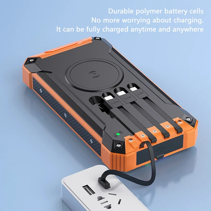 Solar Power Bank Wireless 200000mAh