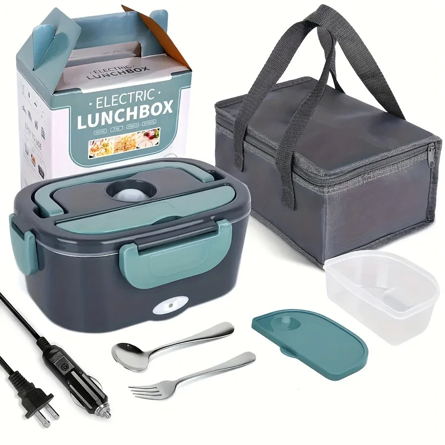 Electric Lunch Box Double Compartment Food Heater