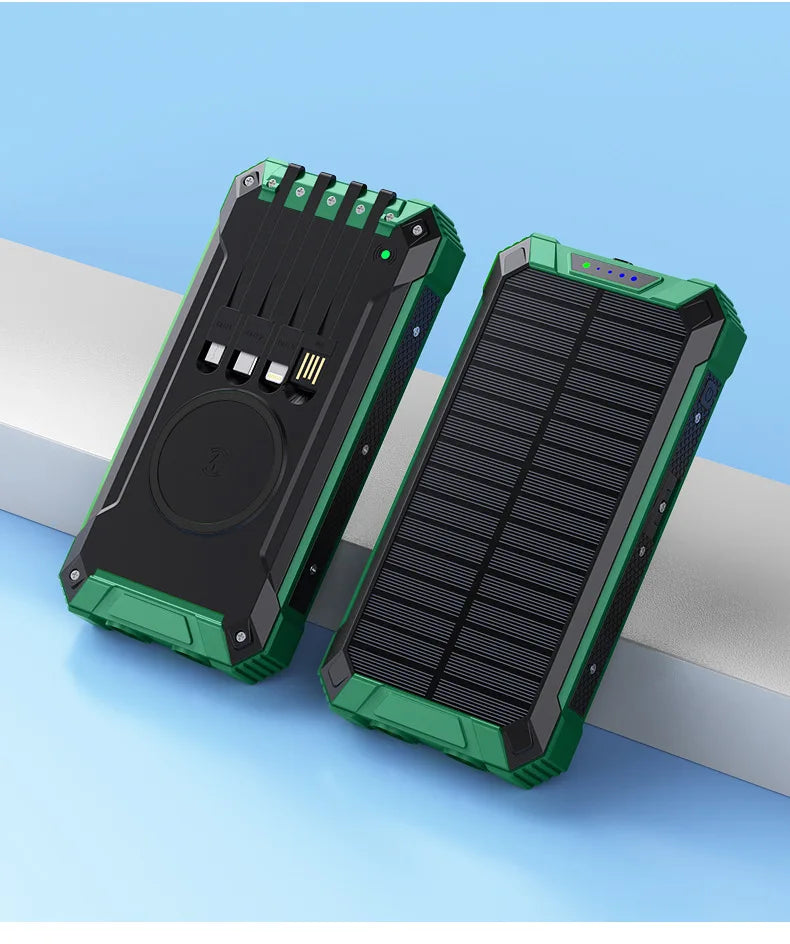 Solar Power Bank Wireless 200000mAh